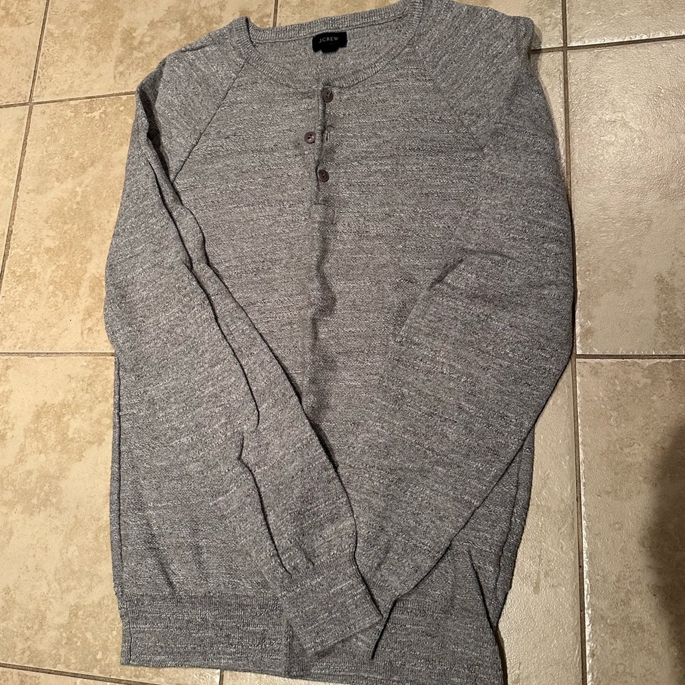 J. Crew Men’s Gray Henley